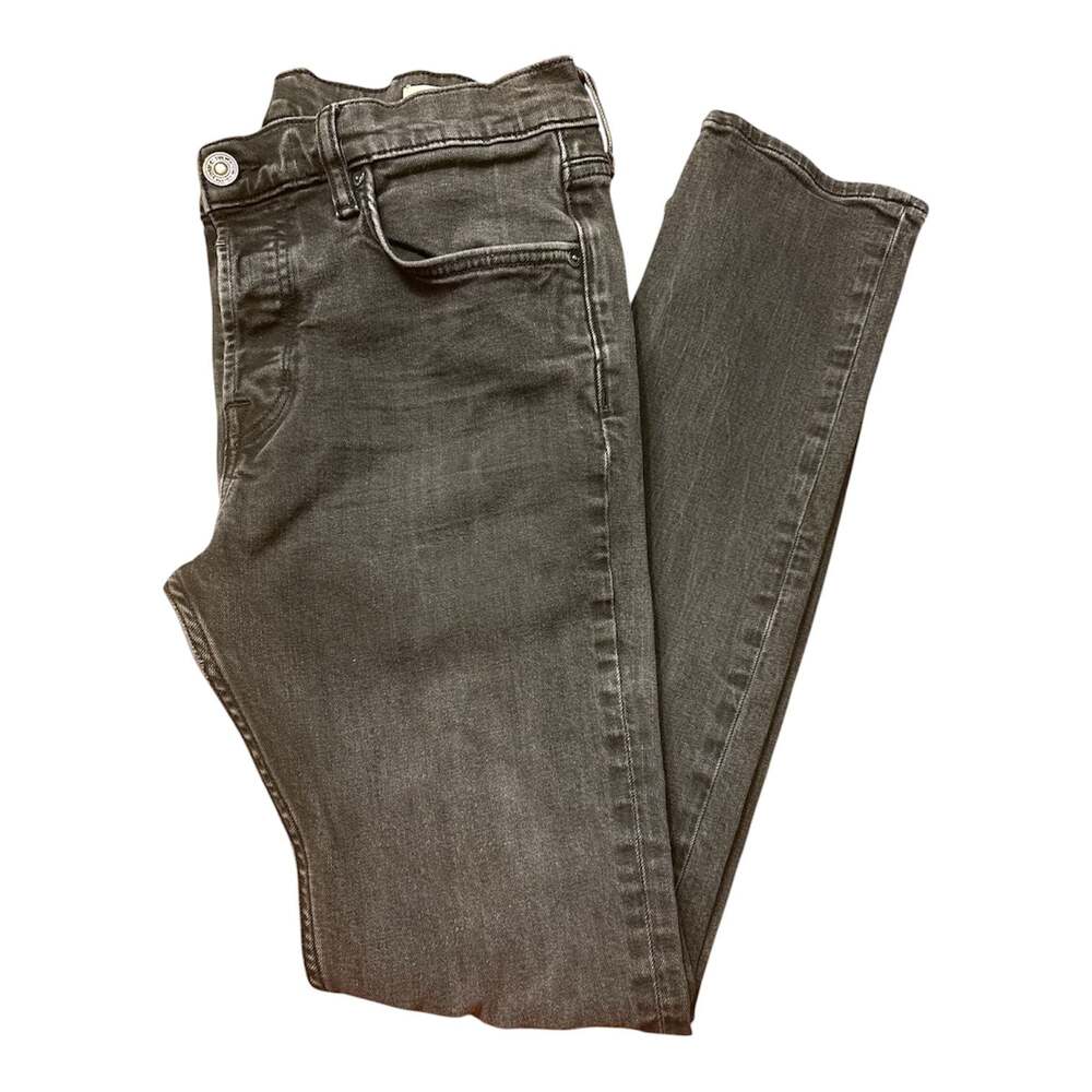 AllSaints Mid Rise Cigarette Black Denim Jeans Size 28